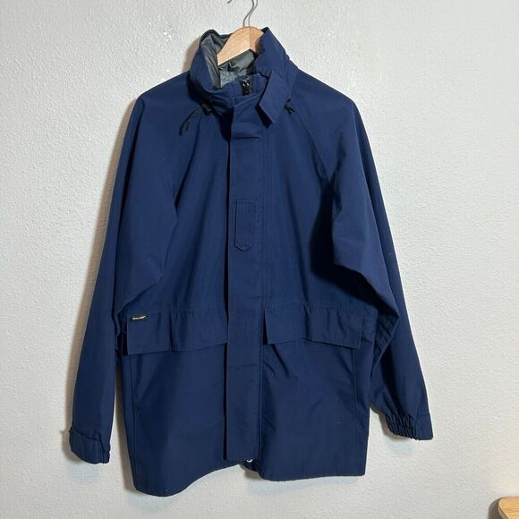 VTG Propper GoreTex Foul Weather Jacket Coat Mens M Long USA Navy Coast Guard - Picture 2 of 10
